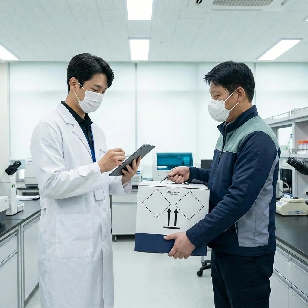 Clinical Sample Handover at Laboratory